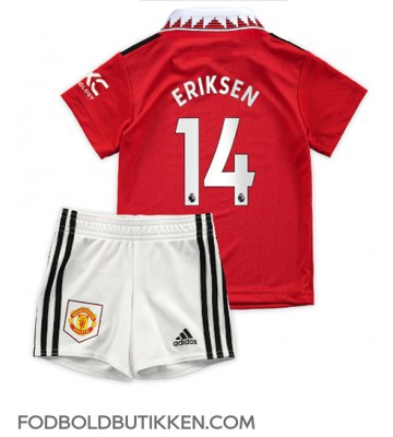 Manchester United Christian Eriksen #14 Hjemmebanetrøje Børn 2022-23 Kortærmet (+ Korte bukser)